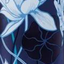 бутылка синяя с цветочным орнаментом