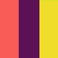 коралловый/фиолетовый/жёлтый