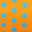 сумка orange/blue polka dot