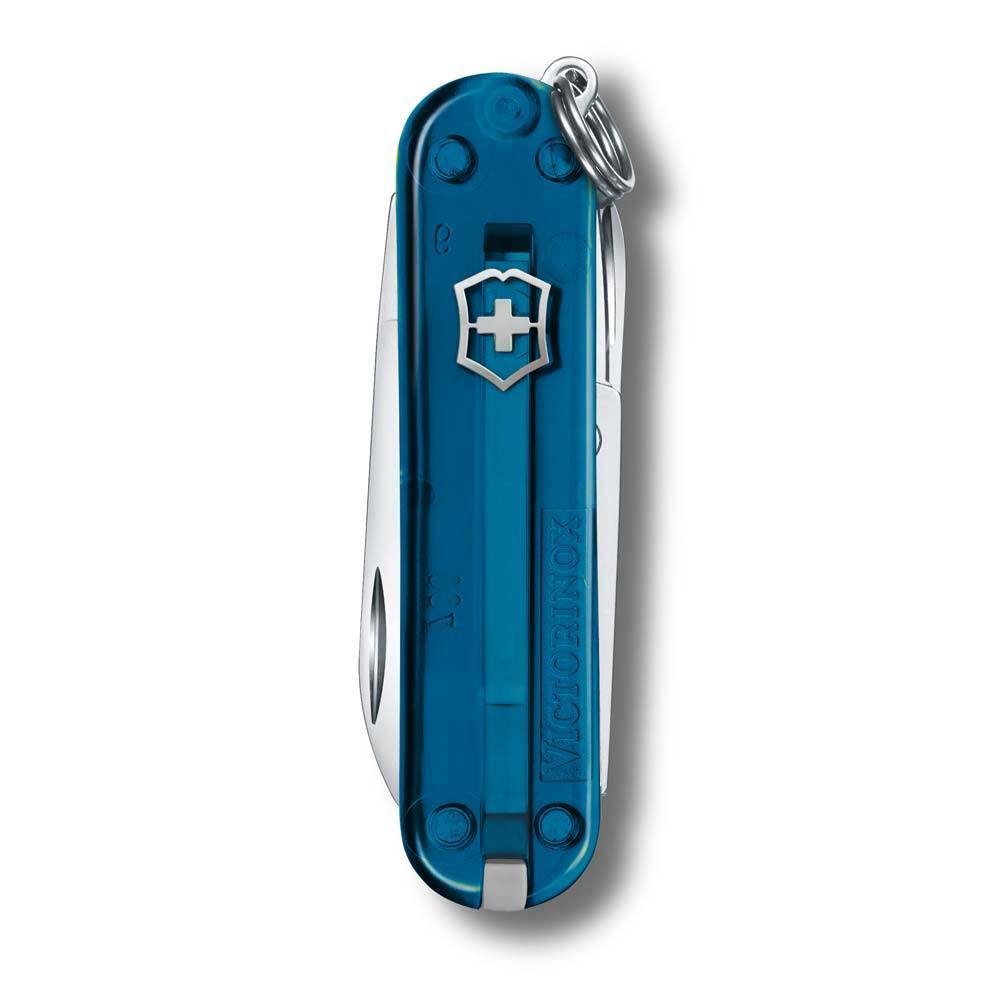 Нож-брелок Victorinox Classic SD Colors полупрозрачный, 58 мм, 7 функций |  Deep Ocean | Скидка 172 руб.