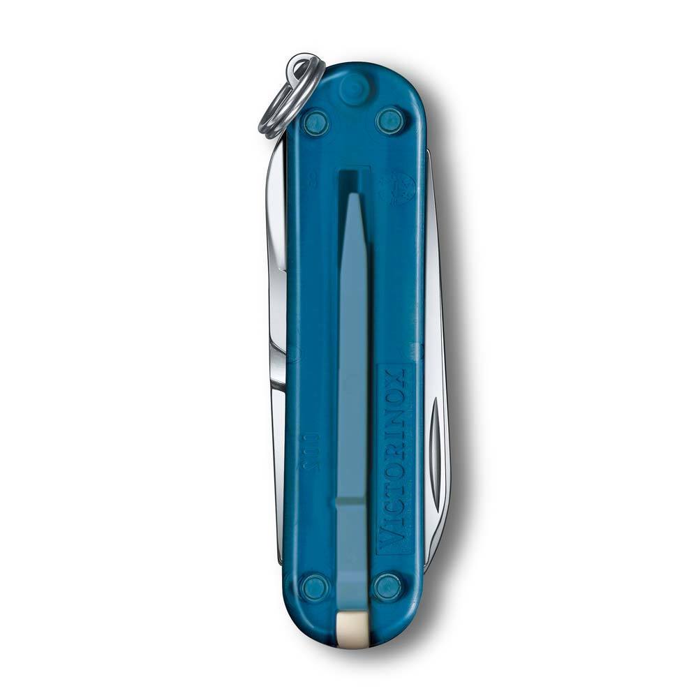 Нож-брелок Victorinox Classic SD Colors полупрозрачный, 58 мм, 7 функций |  Deep Ocean | Скидка 172 руб.