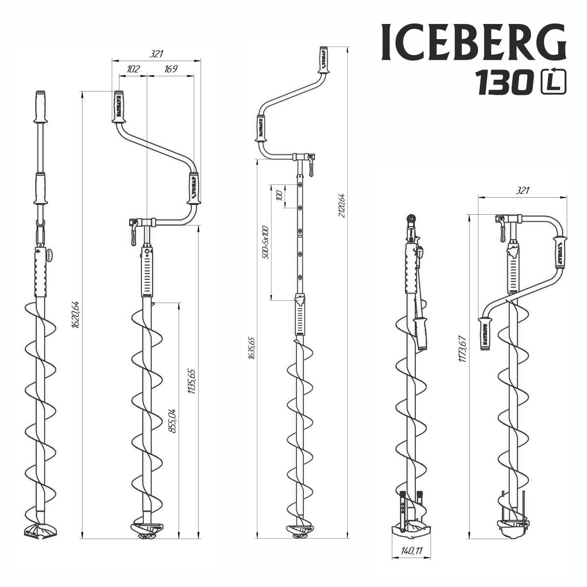 Левое правое вращение ледобура. Ледобур Iceberg-Euro 130 мм, правое вращение, телескопический 1300 мм v3.0. Ледобур Тонар Айсберг 130. Ледобур Iceberg-Siberia 130(r)-1600 v2.0 (правое вращение). Чертеж ледобура Тонар 130.